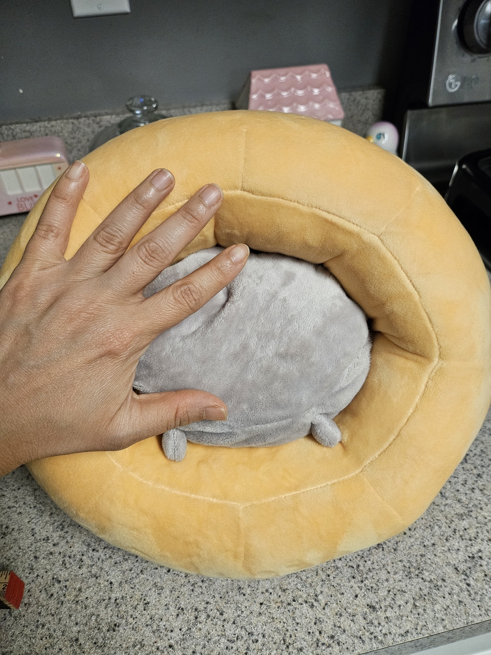 Pusheen Plush Donut Cushion - Pink Frosting - Picture 4 of 14